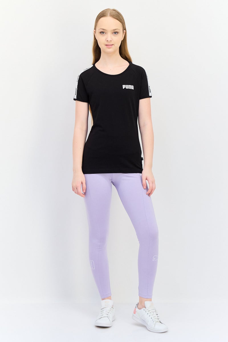 PUMA Women Sportswear Fit Short Sleeve Outdoor T-Shirt, Black - Image 4